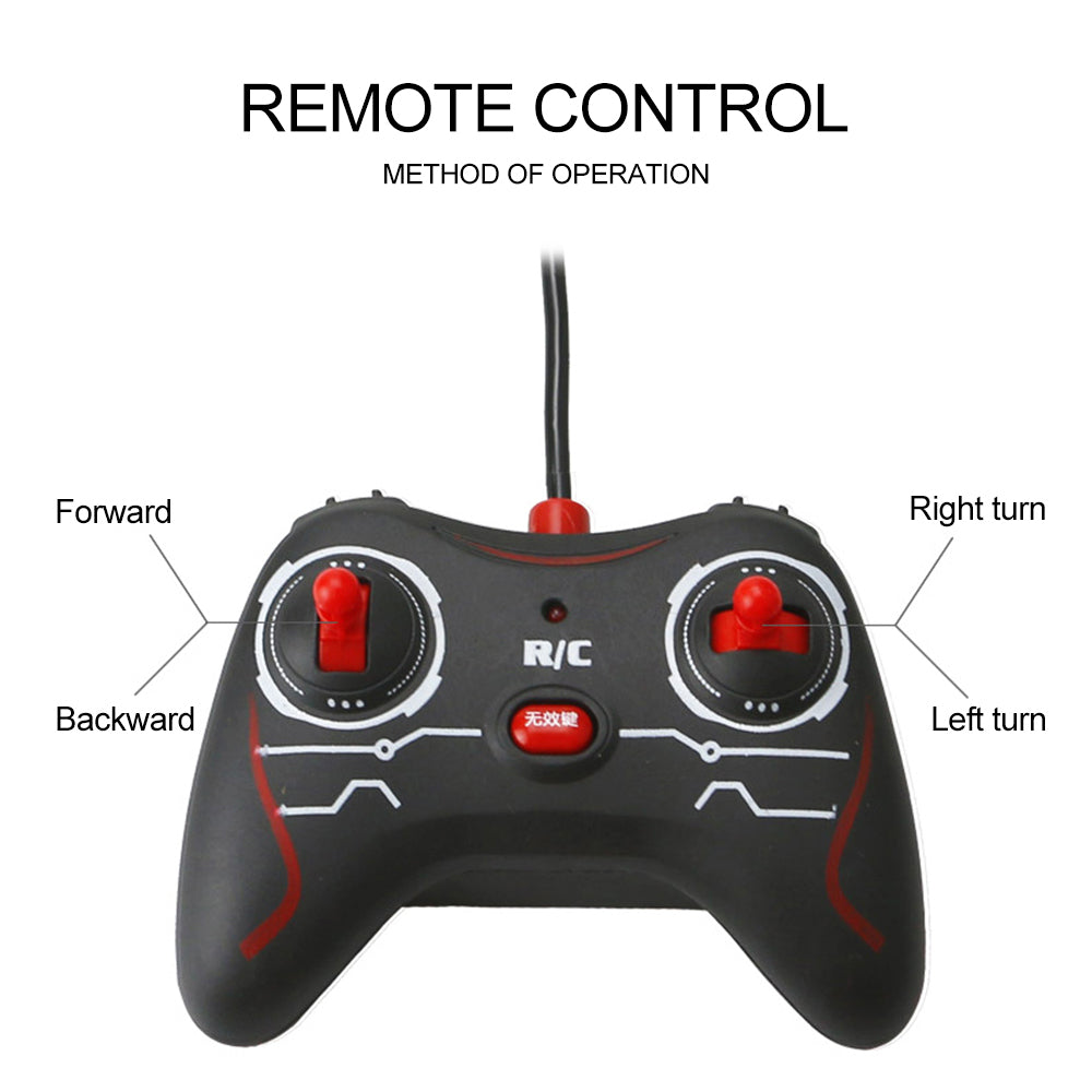 Remote Control Wall-Climbing Car - controller diagram labeling forward, backward and turning controls
